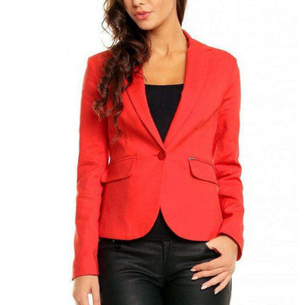 Elegant Pointed Collar Blazer - Très Elite
