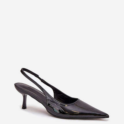 Elegant Pointed Toe Open Heel Pumps – Women's High Heels 6cm - Très Elite