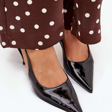 Elegant Pointed Toe Open Heel Pumps – Women's High Heels 6cm - Très Elite