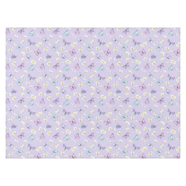 Elegant Poppy Floral Area Rug in Purple - Soft, Non-Slip, Multiple Sizes Available