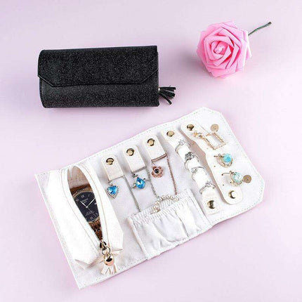 Elegant Portable Jewelry Organizer with Long Strip Design - Très Elite