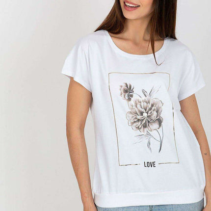 Elegant Printed Cotton Short Sleeve Blouse For Women - Très Elite