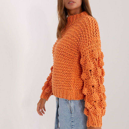 Elegant Puff-Sleeve Sweater - Très Elite