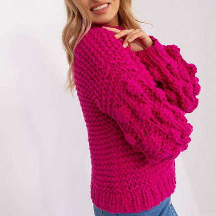 Elegant Puff-Sleeve Sweater - Très Elite