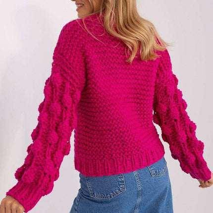 Elegant Puff-Sleeve Sweater - Très Elite