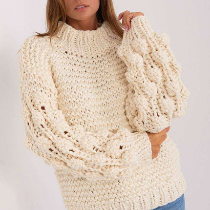 Elegant Puff-Sleeve Sweater