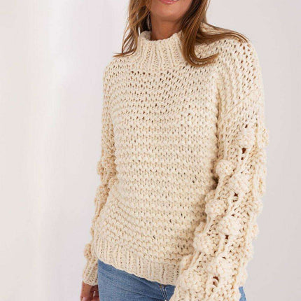 Elegant Puff-Sleeve Sweater - Très Elite