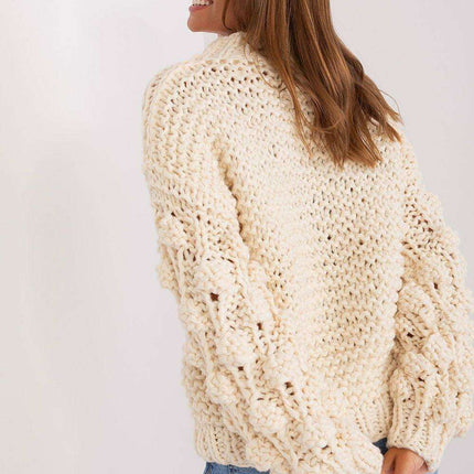 Elegant Puff-Sleeve Sweater - Très Elite