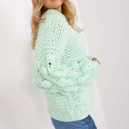 Elegant Puff-Sleeve Sweater - Très Elite