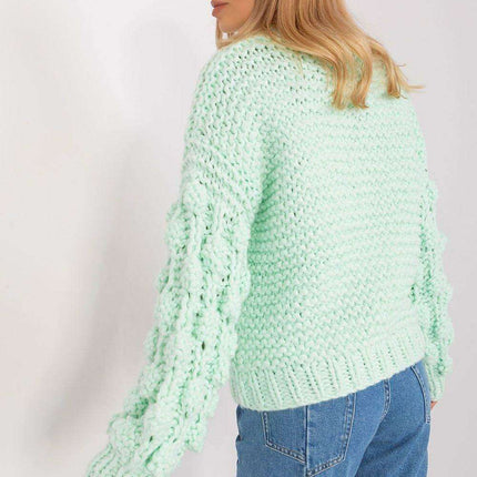 Elegant Puff-Sleeve Sweater - Très Elite