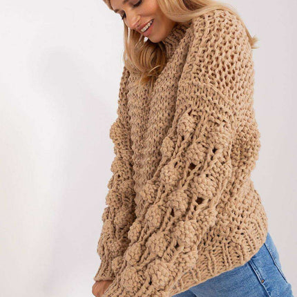 Elegant Puff-Sleeve Sweater - Très Elite