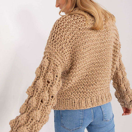 Elegant Puff-Sleeve Sweater - Très Elite