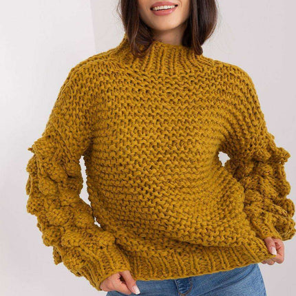 Elegant Puff-Sleeve Sweater - Très Elite