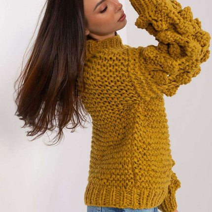 Elegant Puff-Sleeve Sweater - Très Elite