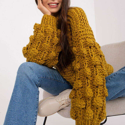 Elegant Puff-Sleeve Sweater - Très Elite