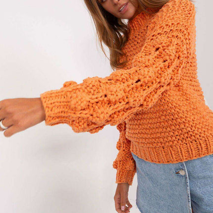 Elegant Puff-Sleeve Sweater - Très Elite
