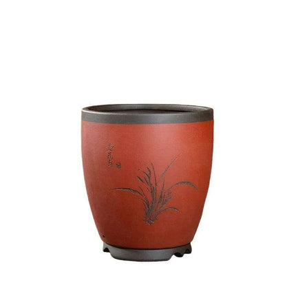 Elegant Purple Sand Bonsai Pot Set for Clivia Plants- Très Elite- Très Elite