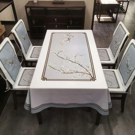 Elegant Rectangular Light Tablecloths for Holiday Celebrations - Waterproof and Wrinkle-Resistant Wedding Decor - Très Elite