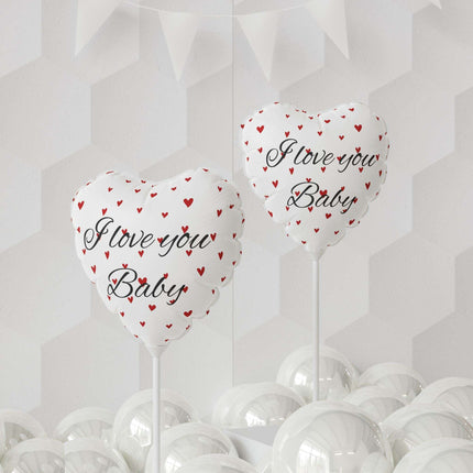 Elegant Red Matte Heart Balloon Ensemble - Premium Round & Heart-Shaped Collection - Très Elite