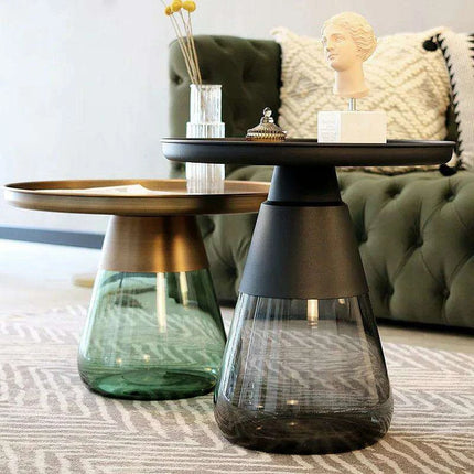 Elegant Retro Italian Glass Coffee Table - Très Elite