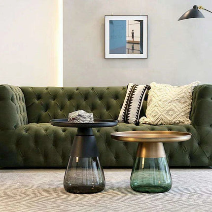 Elegant Retro Italian Glass Coffee Table - Très Elite