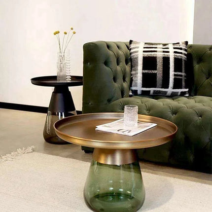 Elegant Retro Italian Glass Coffee Table - Très Elite
