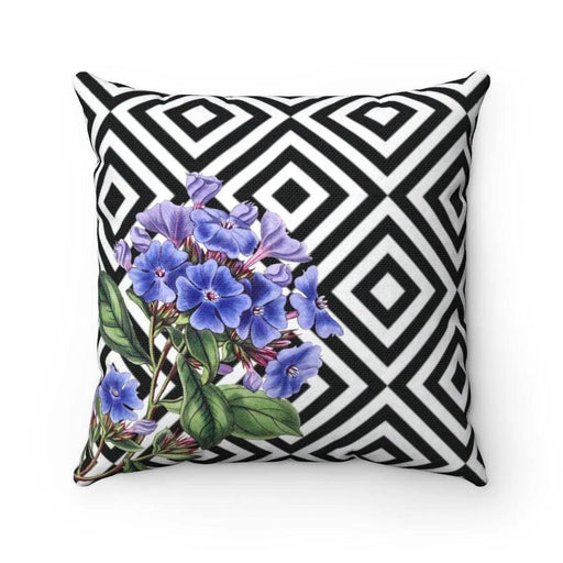 Elegant Reversible Purple Floral Pillow Cover - Maison d'Elite Series - Très Elite