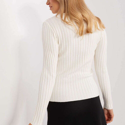 Elegant Ribbed Knit Sweater for Women - Très Elite