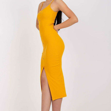 Elegant Ribbed Summer Midi Dress Paris Euro Chic Style - Très Elite