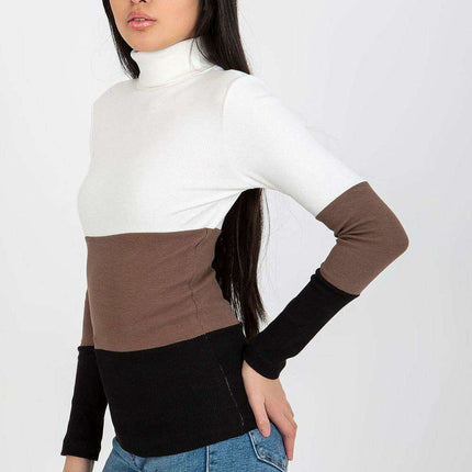 Elegant Ribbed Turtleneck Knit Pullover Inspired by Paris - Très Elite