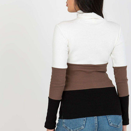 Elegant Ribbed Turtleneck Knit Pullover Inspired by Paris - Très Elite