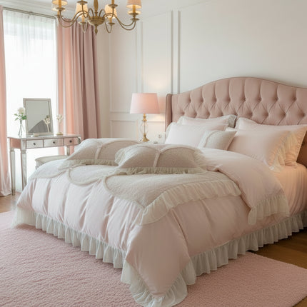 Elegant Rose Floral Wedding Bedding Set