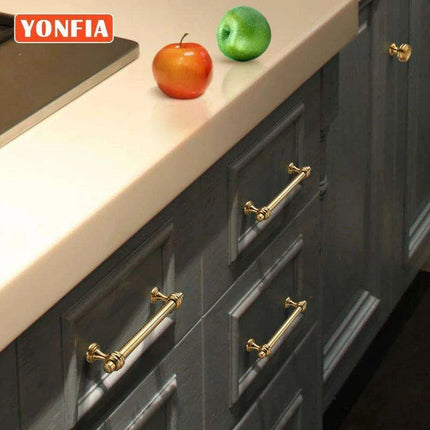 Elegant Rose Gold Cabinet Handles - High-Quality PVD Finish..