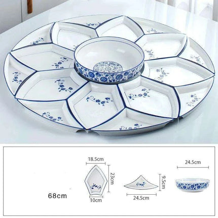 Elegant Round Ceramic Dining Set for Every Occasion - Très Elite