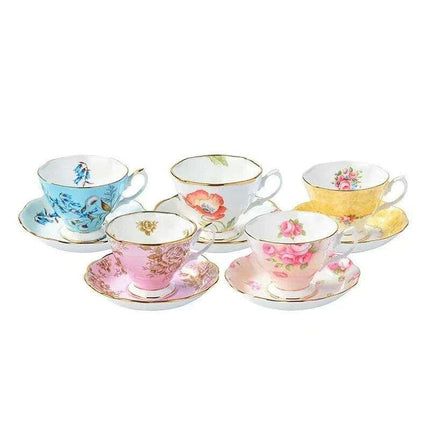 Elegant Royal Albert Centennial 5-Piece Tea and Coffee Collection - Très Elite