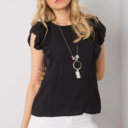 Elegant Ruffle Detail Top - Très Elite