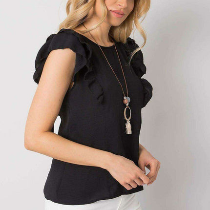Elegant Ruffle Detail Top - Très Elite