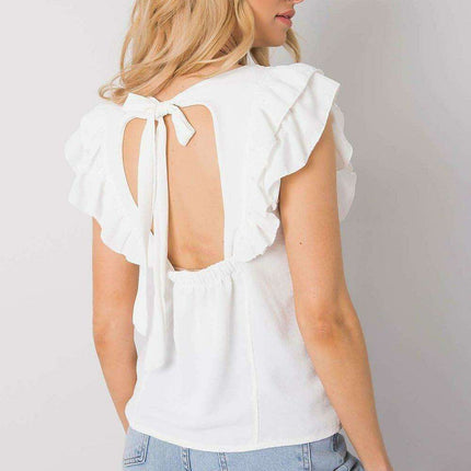 Elegant Ruffle Detail Top - Très Elite