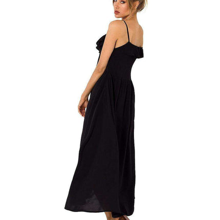 Elegant Ruffle Midi Dress - Très Elite
