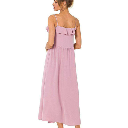 Elegant Ruffle Midi Dress - Très Elite