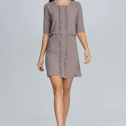 Elegant Ruffled Cocktail Dress for a Romantic Evening - Très Elite