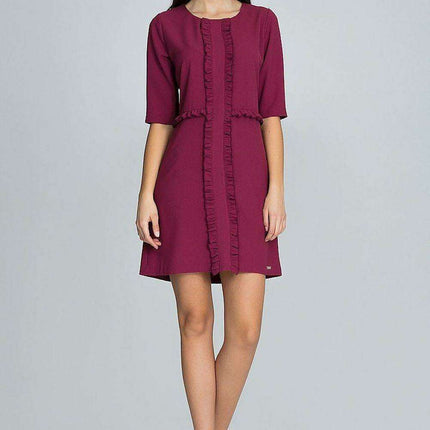 Elegant Ruffled Cocktail Dress for a Romantic Evening - Très Elite