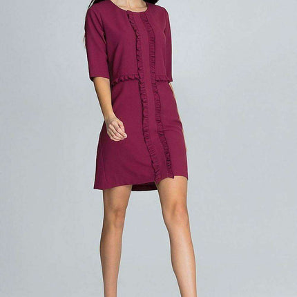 Elegant Ruffled Cocktail Dress for a Romantic Evening - Très Elite
