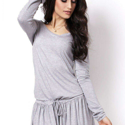 Elegant Ruffled Cotton Mini Dress Model 86963 Ivon..