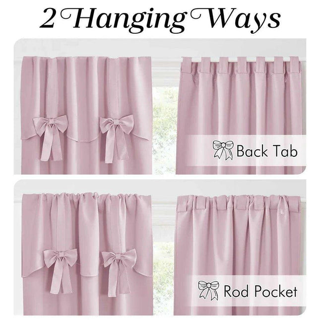 Elegant Ruffled Faux Silk Satin Blackout Curtains - Timeless Luxury