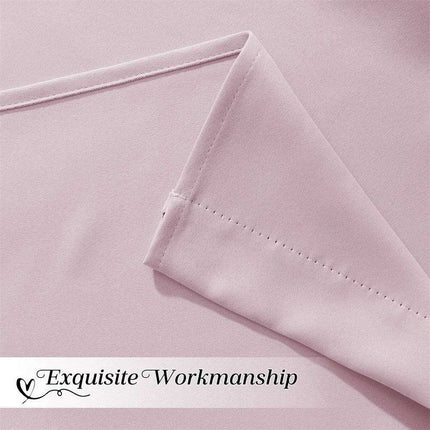 Elegant Ruffled Faux Silk Satin Blackout Curtains - Timeless Luxury - Très Elite