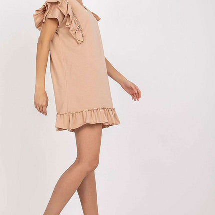 Elegant Ruffled Midi Dress - Très Elite