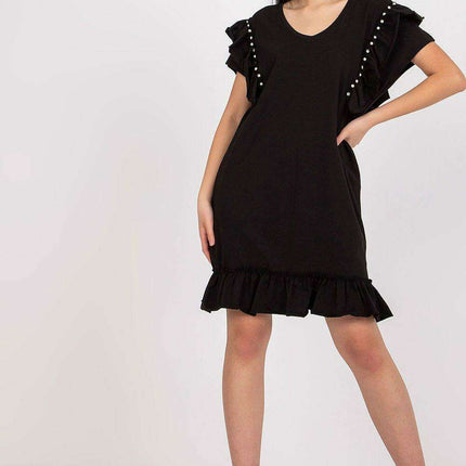 Elegant Ruffled Midi Dress - Très Elite