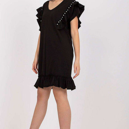 Elegant Ruffled Midi Dress - Très Elite