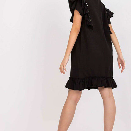 Elegant Ruffled Midi Dress - Très Elite